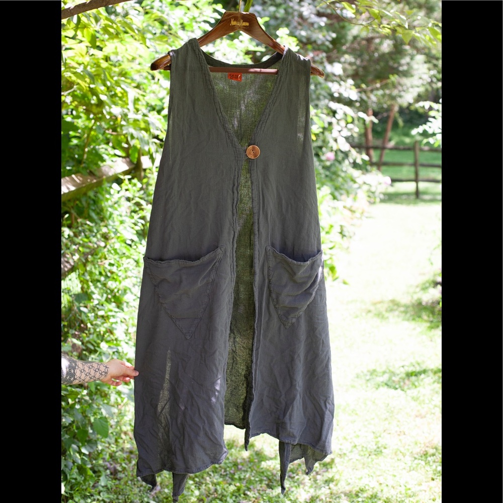 Oh My Gauze! Blouse / Vest NWT